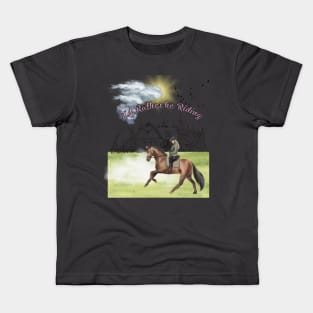 I'd Rather Be Riding Horse Back Kids T-Shirt